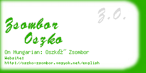 zsombor oszko business card